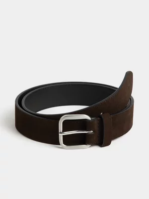 Markham Men's Suede Brown Belt