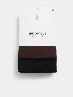 2 Pack Opaque Tights