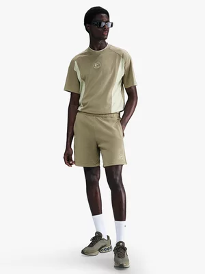 Nike Mens Air French Terry Olive Green Shorts
