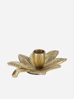 H & S Collection Candle Holder Gold Color
