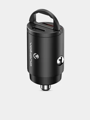 Volkano Obscurix Series 30w PD Dual USB-A and USB-C Ultra Small Car Charger