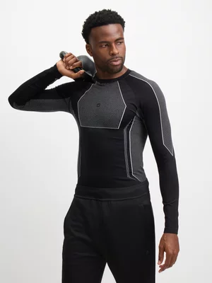 TS Mens Long Sleeve Black Base Layer