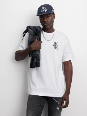 Puma Men's Card Play Graphic White T-Shirt