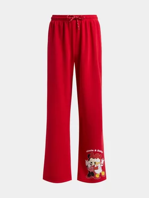 Jet Younger Girls Red Minnie & Daisy Flare Leg Active Bottom