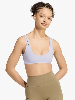 adidas Womens Optime Workout Twist Reversible Frozen Purple Sports Bra