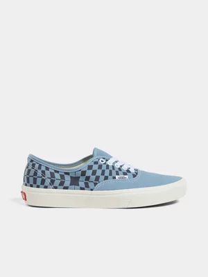 Vans Men's Authentic Warp Check Blue Sneaker