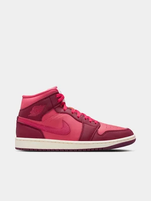 Nike Women's 1 MID SE Red Sneaker