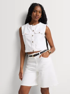 FF Denim Bermuda Shorts