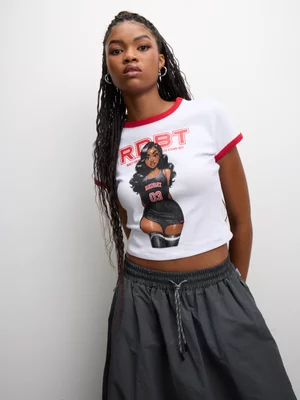 Redbat Athletics Women's White T-Shirt