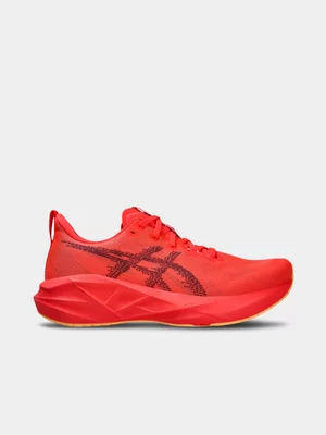 Asics Mens Novablast 5 Flash Red Running Shoes 