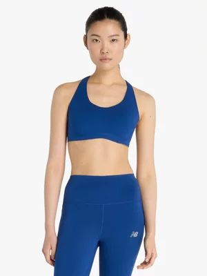 New Balance Womens Athletics RC Blue Sports Bra