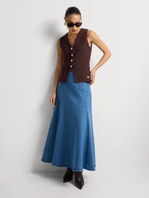 Button Through Knit Vest