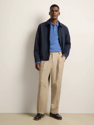 Men's Pringle Blue  Gary LS Merino Golfer