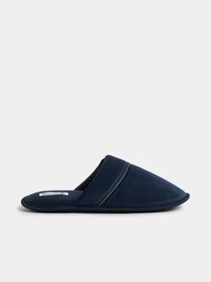 Jet Men's Navy Fashion Mule Slipper