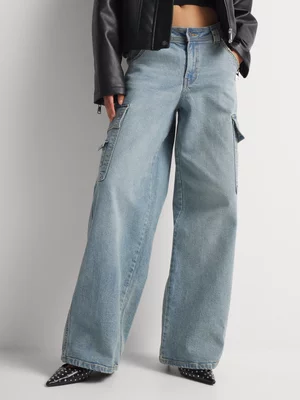 FF Denim Cargo Jeans