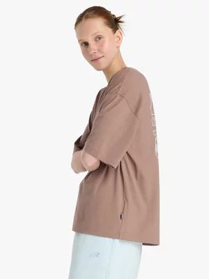 New Balance Womens Outfit Layout Brown Tee