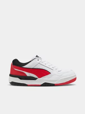 Puma Mens Rebound Retro White/Red Sneakers