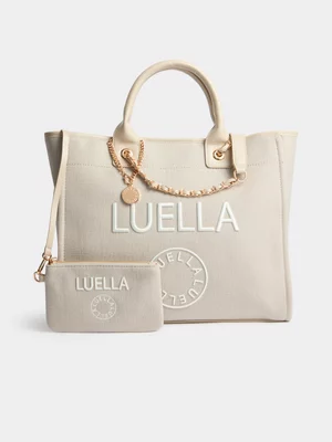 Luella Logo Canvas Tote Bag
