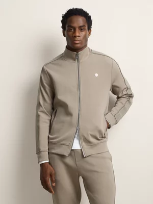 The Fabiani Men’s Natural Stone Co-Ord Zip-Up Sweatshirt