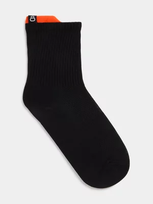 TS Crew Run Black Socks 