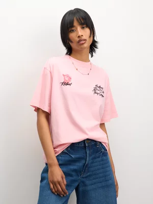 Redbat Women's Pink Relaxed T-Shirt
