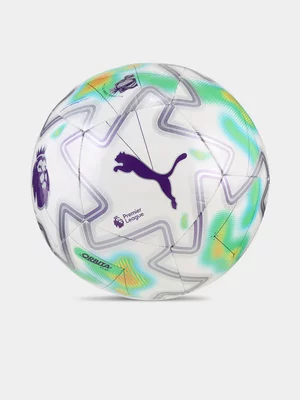 Puma Orbita Play Premier League Thrill White/Green Soccer Ball