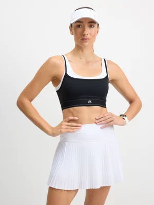 TS Womens Pleated White Skort