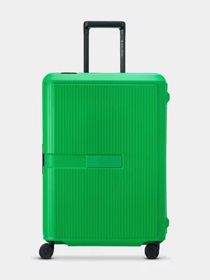 United Colors of Benetton Green Color Block 70cm Trolley Case