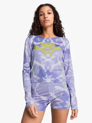 Puma Women's DARE TO Blue Long-Sleeve T-Shirt