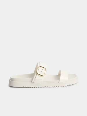 Exact Women's Natural Double Strap Sandals