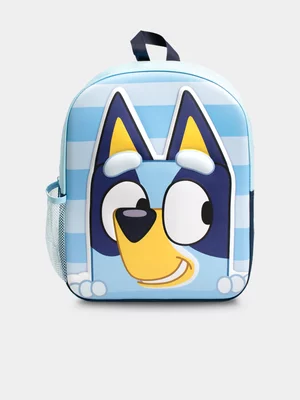 Bluey Blue 3D Debossed Backpack