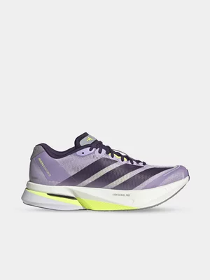 adidas Womens Adizero Boston 13 Plum/Violet Running Shoes 