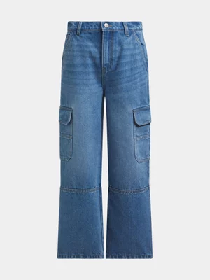 Boys Cargo Denim Jeans