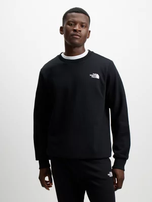 The North Face Mens Simple Dome Black Crew Sweatshirt