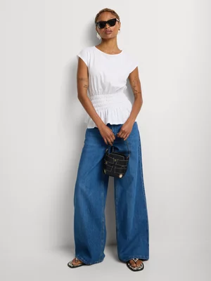 Smocked Waist Fashion Top