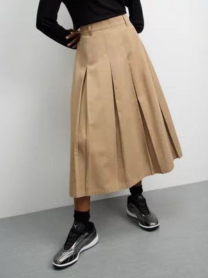 Redbat Women's Pleated Tan Skirt