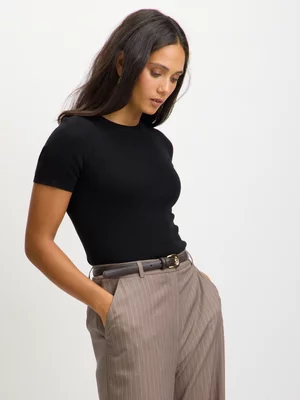 Exact Women's Black Knit Top 