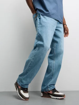 Redbat Men's Wide Leg Light Blue Jeans