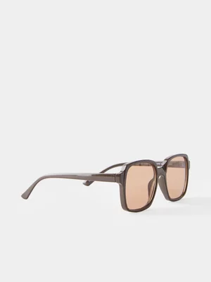Women's Cotton On Brown Georgia Oversized Square Sunglasses
