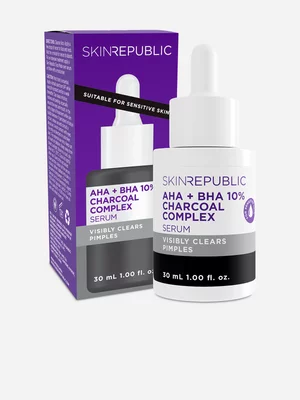 Skin Republic Charcoal Serum AHA + BHA 10% Complex