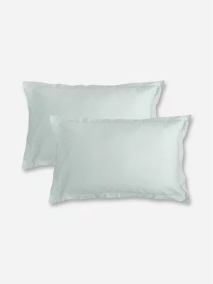Volpes Egyptian Cotton 300tc Oxford Duck Egg Pillowcase Pair