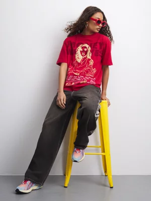 Redbat Women's Red Relaxed T-Shirt