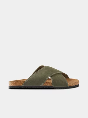 Women's Cotton On Green Rex Crossover Slide