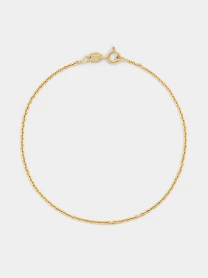 Yellow Gold Vermeil Anchor Bracelet