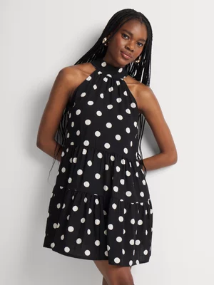 Polka Dot Halterneck Mini Sundress