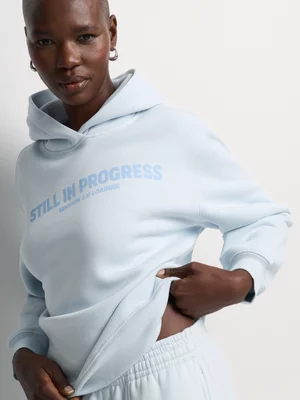 Co-Ord Printed Fleece Hoodie