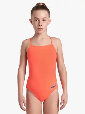 Arena Girl's Solid Team Challenge Bright Coral Swimsuit