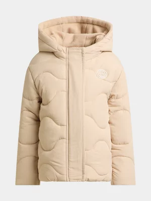 Exact Older Girl's Natural Puffer Jacket