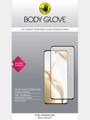Body Glove 3D Tempered Glass Screen Protector – Honor 200
