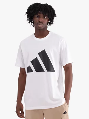 Mens adidas Big Logo SJ White Tee